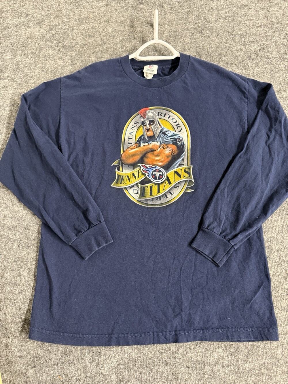 Vintage Tennessee Titans Shirt Mens Large Blue Tee T Shirt Y2K NFL Football N103